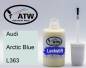 Preview: Audi, Arctic Blue, L363: 20ml Lackstift, von ATW Autoteile West.